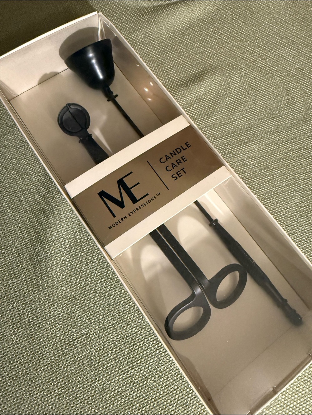 🌞 4/$20 Item - Modern Expressions Black Candle Care Set - Trimmer & Snuffer